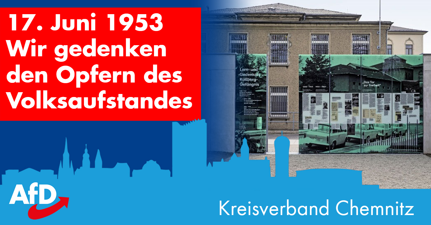 17. Juni 1953 – Wir gedenken den Opfern des Volksaufstandes
