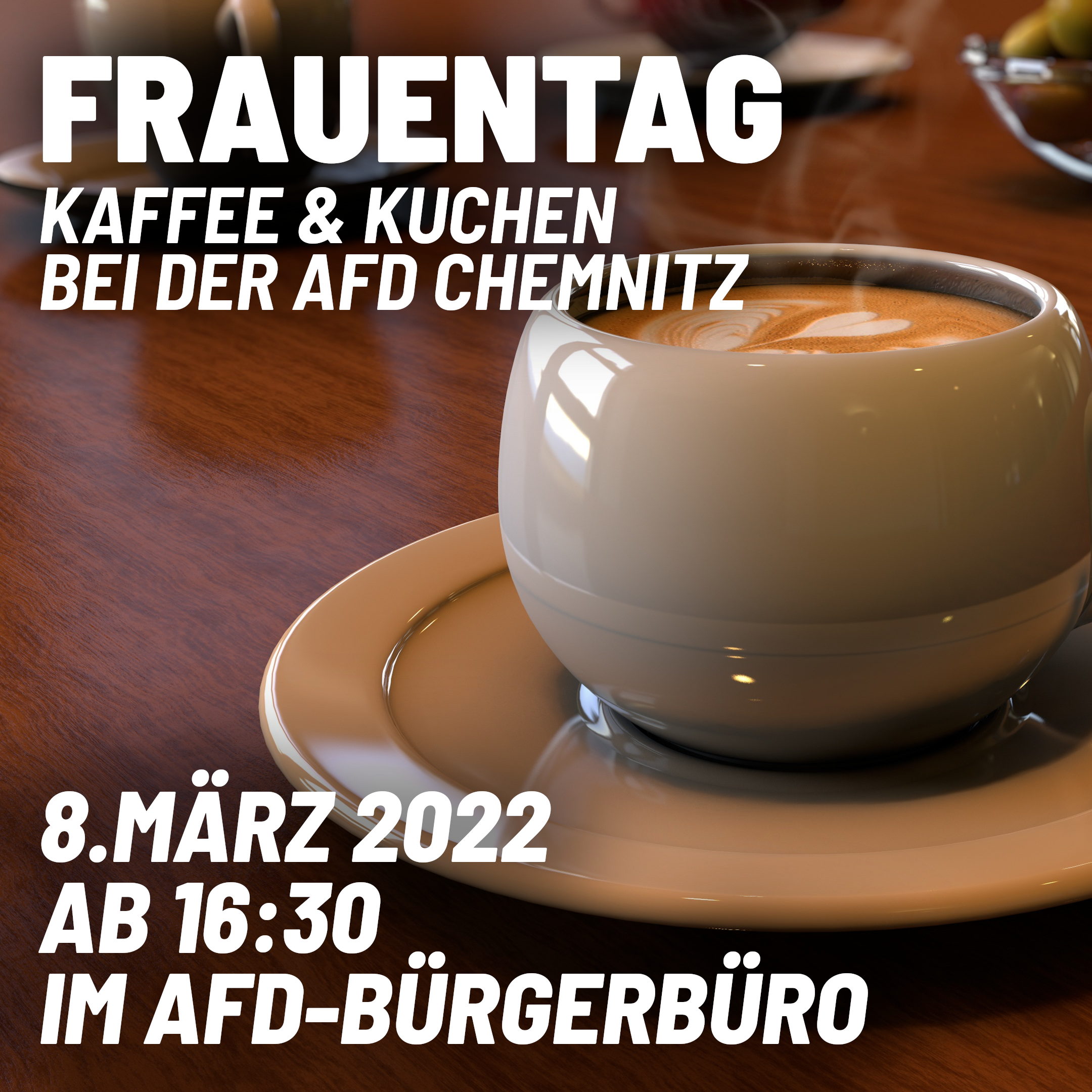 Kaffee und Kuchen zum Frauentag