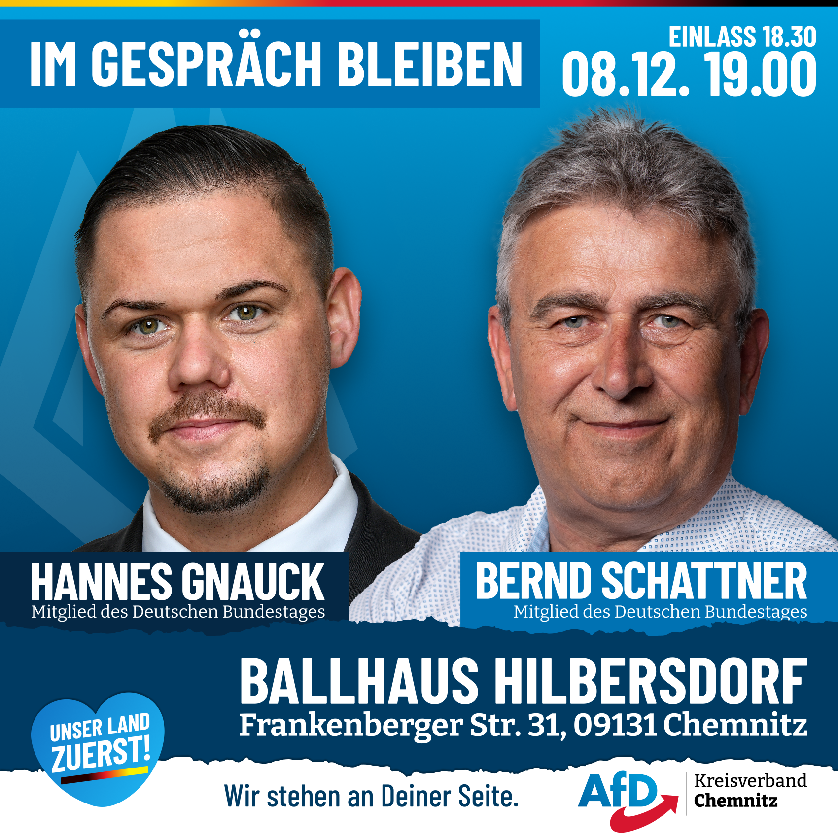 Im Gespräch bleiben – mit Hannes Gnauck und Bernd Schattner