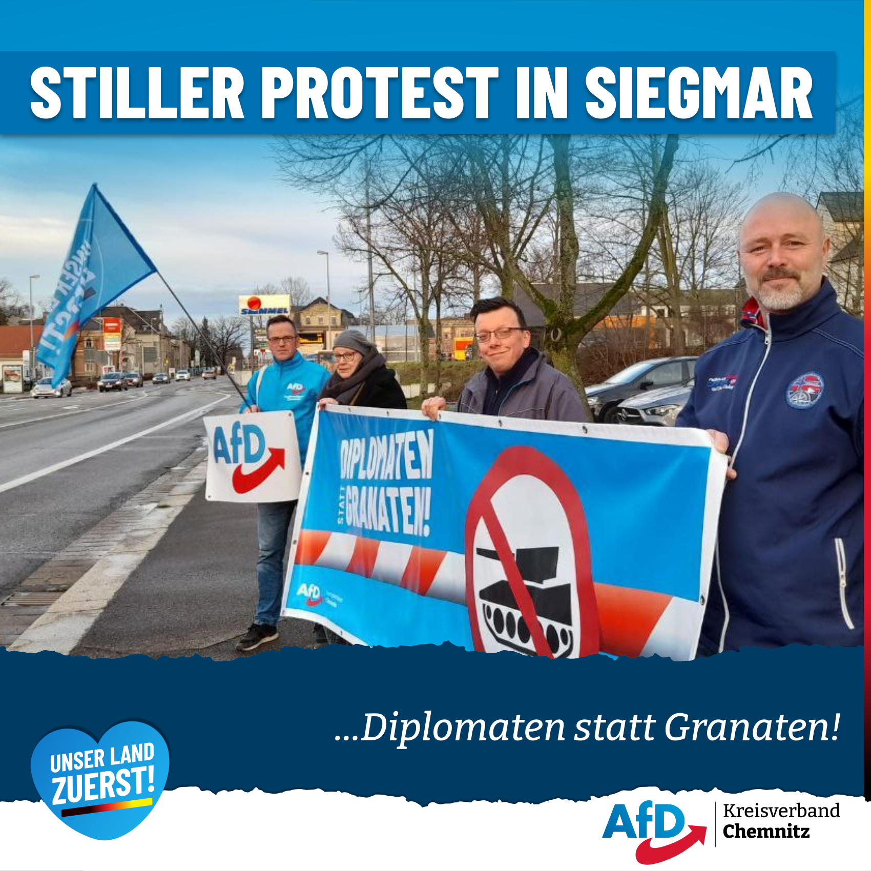 Stiller Protest in Siegmar
