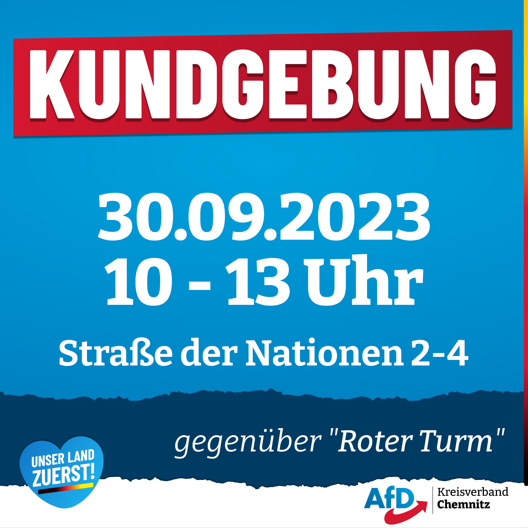 Kundgebung am 30.09.23