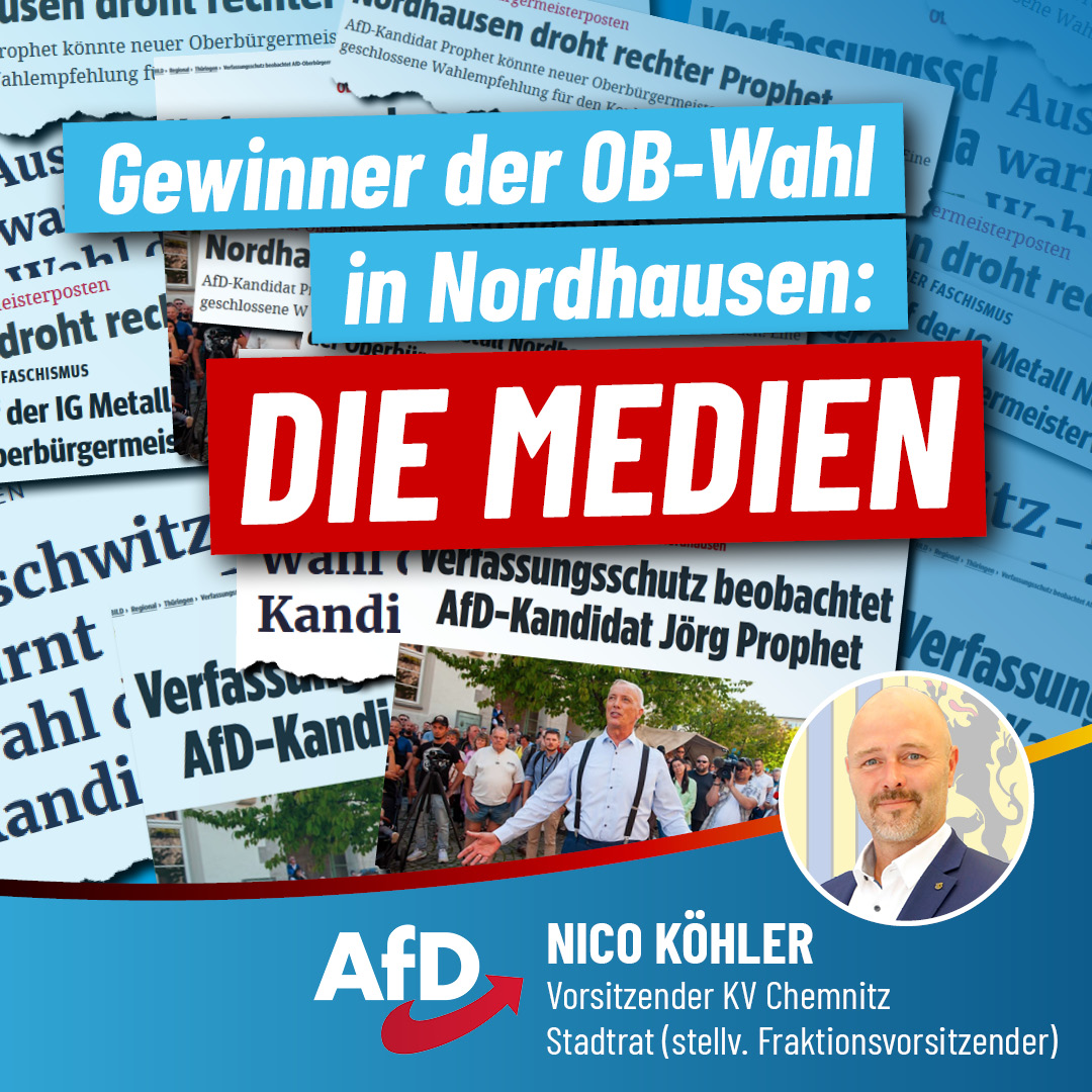 Gewinner der OB-Wahl in Nordhausen: Die MEDIEN