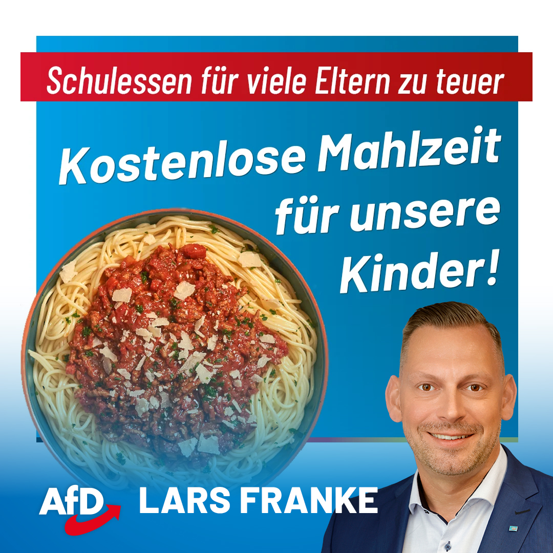 Lars Franke: Kostenlose Mahlzeit für unsere Kinder!