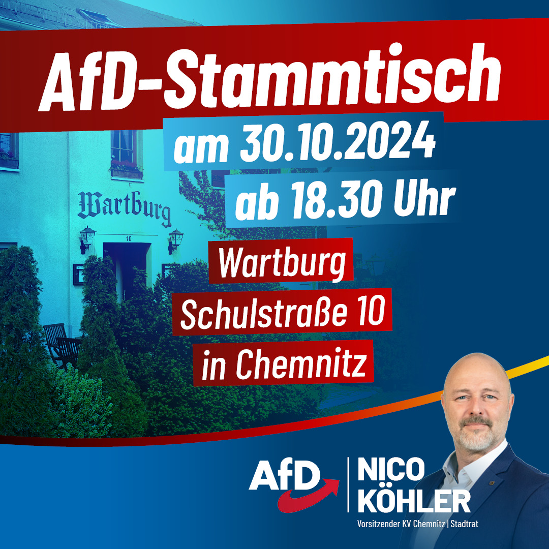 AfD Stammtisch am 30. Oktober 2024